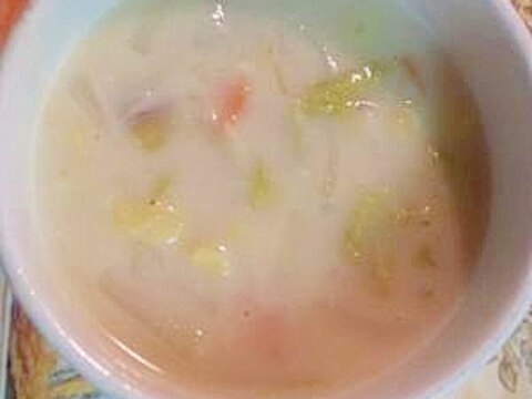 サツマイモのホワイトスープ